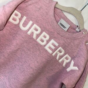 Burberry Kids Pink Logo Sweatshirt